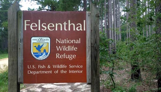 felsenthal national wildlife refuge signpost