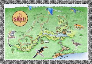 Sani Lodge trail map from googling