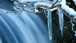 Winter Waterfall - track art