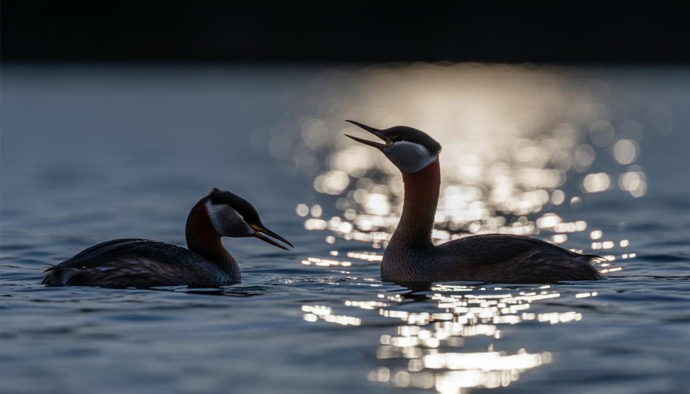 Querulous Grebes photo ai-gen